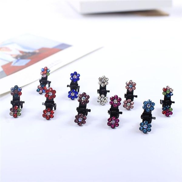 12pcs girls small crystal flowers metal hair children mini rhinestone hair clamp kids oranment clips baby hairpins1, Slivery;white
12pcs girls small crystal flowers metal hair children mini rhinestone hair clamp kids oranment clips baby hairpins1, Slivery;white