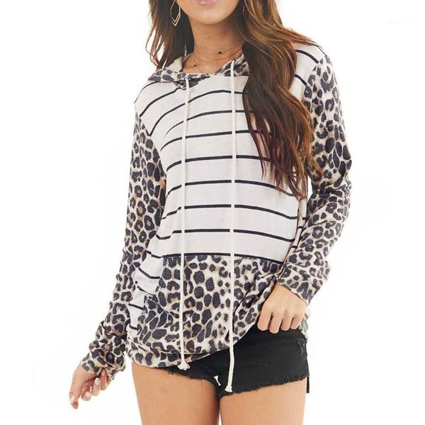 new hoodies women leopard stripe splicing long sleeves hood sweatshirts with pocket autumn winter coat sudaderas para mujer f7211, Black
new hoodies women leopard stripe splicing long sleeves hood sweatshirts with pocket autumn winter coat sudaderas para mujer f7211, Black