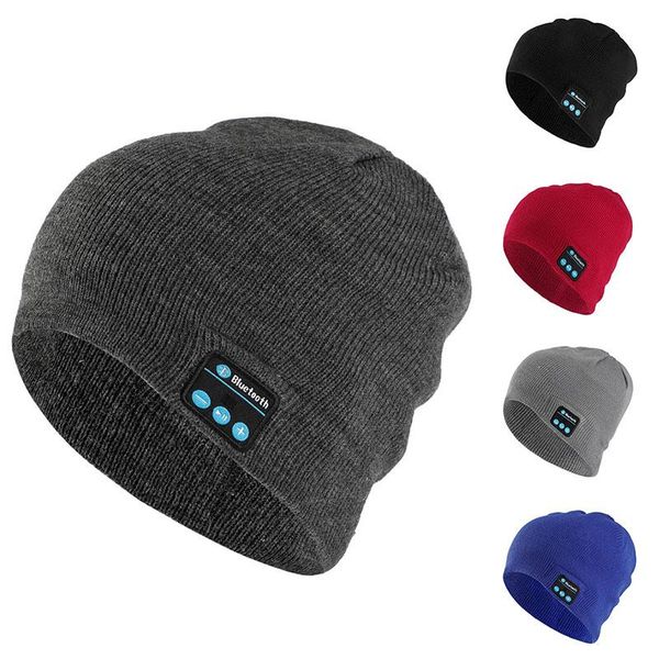 Bluetooth Music Headset Beanie Built-in Stereo Speaker Knitted Hat For Men Women Running Cap Outdoor Sports Ty66