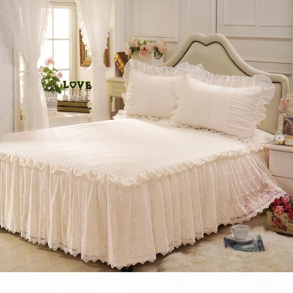 1 piece bed skirt +2pieces pillowcaseswhite lace bedding set princess bedding bedspreads sheet bed for girl cover king
1 piece bed skirt +2pieces pillowcaseswhite lace bedding set princess bedding bedspreads sheet bed for girl cover king