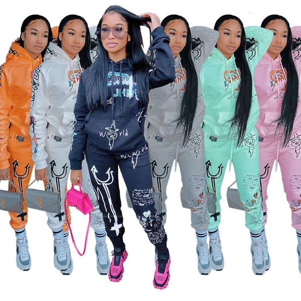 women tracksuit long sleeve hooded hoodies sweatshirt jogger sweatpant 2 pieces set 2020 letter print pullover and trousers suit, Gray
women tracksuit long sleeve hooded hoodies sweatshirt jogger sweatpant 2 pieces set 2020 letter print pullover and trousers suit, Gray