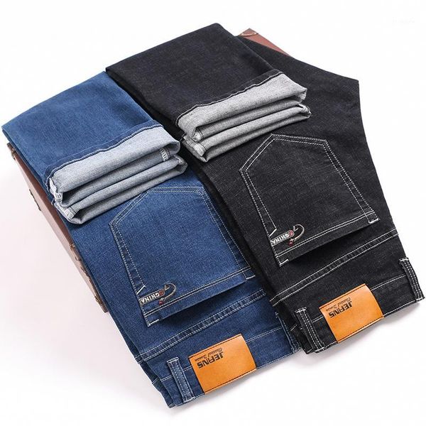 2020autumn winter new men's thick business stretch jeans classic style brand straight denim pants male trousers black blue1, Blue
2020autumn winter new men's thick business stretch jeans classic style brand straight denim pants male trousers black blue1, Blue
