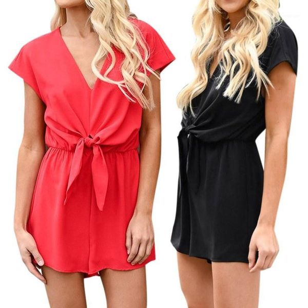 women casual sweet loose v-neck short sleeves solid color slim high waist jumpsuit fashion temperamental summer jumpsuit1, Black;white
women casual sweet loose v-neck short sleeves solid color slim high waist jumpsuit fashion temperamental summer jumpsuit1, Black;white