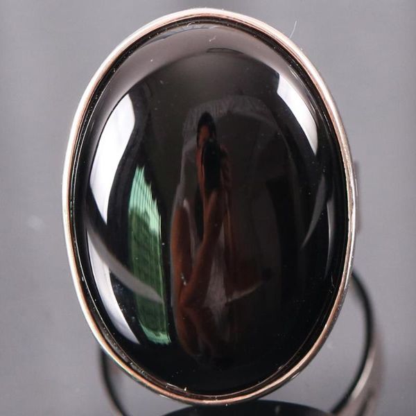 1pcs women men wedding ring jewelry gift natural stone oval beads black onyx adjustable finger ring z126, Golden;silver
1pcs women men wedding ring jewelry gift natural stone oval beads black onyx adjustable finger ring z126, Golden;silver
