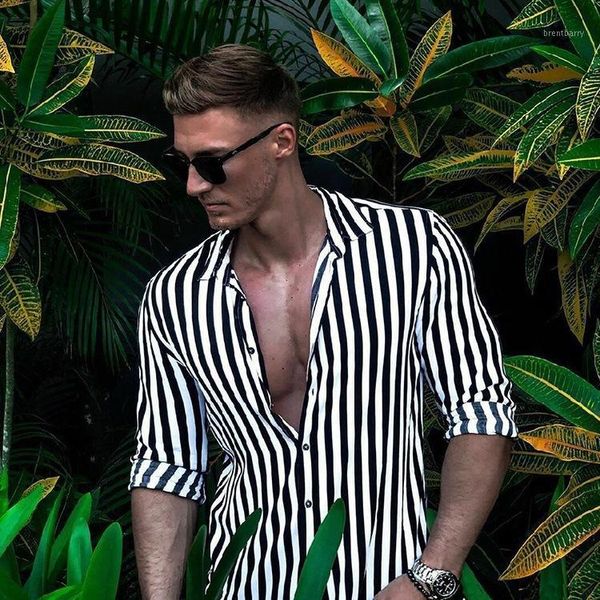 2019 cotton long sleeve man leisure time shirt male1, White;black