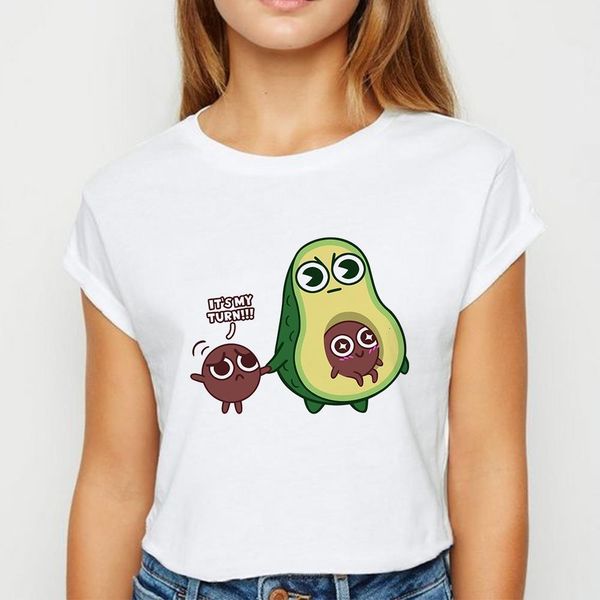 new t shirt women avocado it's my turn tshirt trendy spring summer aesthetic versatile round collar t-shirts, White
new t shirt women avocado it's my turn tshirt trendy spring summer aesthetic versatile round collar t-shirts, White
