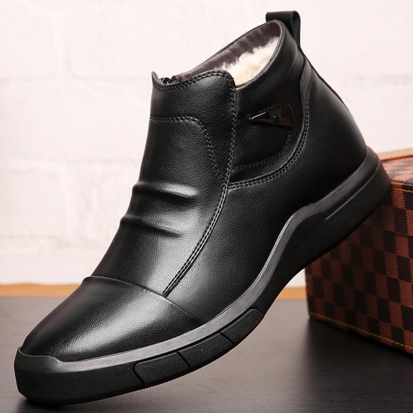 boots 2021 fashion men work leather cold winter warm snow genuine shoes men's wool cotton footwear1, Black
boots 2021 fashion men work leather cold winter warm snow genuine shoes men's wool cotton footwear1, Black