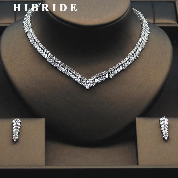 hibride beautiful leaf shape elegant women bridal jewelry set female engagement necklace earring set n-276, Silver
hibride beautiful leaf shape elegant women bridal jewelry set female engagement necklace earring set n-276, Silver