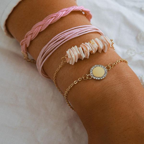 huatang 4pcs boho braided rope shell charms bracelet set for women multilayer crystal round adjustable bangle cuff party jewelry, Golden;silver
huatang 4pcs boho braided rope shell charms bracelet set for women multilayer crystal round adjustable bangle cuff party jewelry, Golden;silver