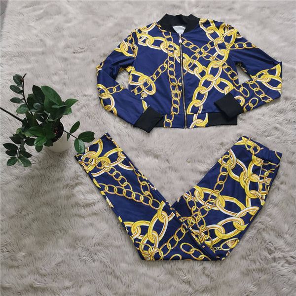 fashion women's suits with digital chain printing popular style two pieces suit tracksuit women winter outfits women clothing, White
fashion women's suits with digital chain printing popular style two pieces suit tracksuit women winter outfits women clothing, White