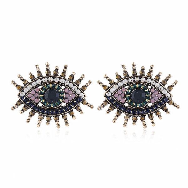 stud delicate beautiful large eye earrings inlaid zircon rhinestone ear studs fashion women's aretes jewelry brincos, Golden;silver
stud delicate beautiful large eye earrings inlaid zircon rhinestone ear studs fashion women's aretes jewelry brincos, Golden;silver