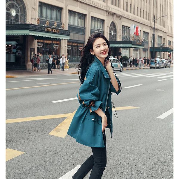 women's trench coats biuzko adjustable waist loose coat for women british casual cute european windbreakers japan style fall overcoat, Tan;black
women's trench coats biuzko adjustable waist loose coat for women british casual cute european windbreakers japan style fall overcoat, Tan;black