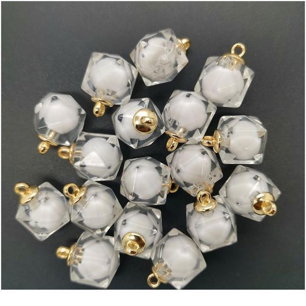 new diy 10pcs 16mm mini acrylic transparent polygon beads charm pendant ornaments jewelry making jllyyx, Black 
new diy 10pcs 16mm mini acrylic transparent polygon beads charm pendant ornaments jewelry making jllyyx, Black