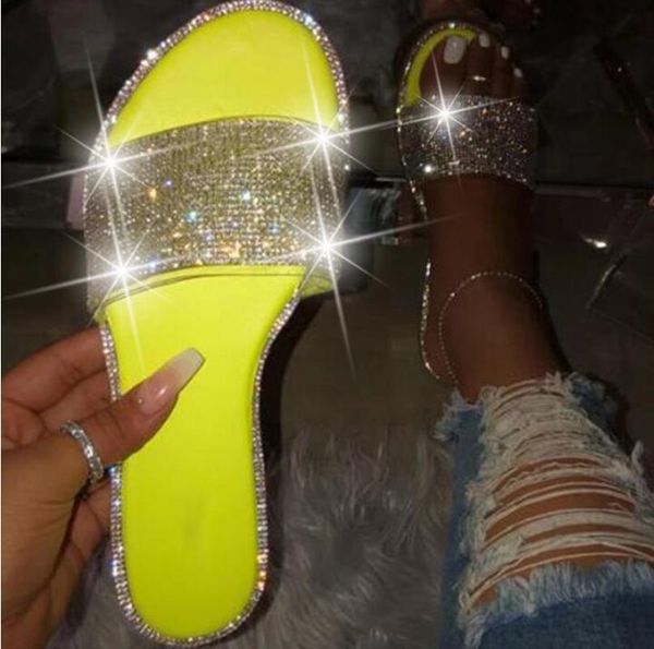 slippers summer women crystal glitter flat soft bling female candy color flip flops indoor ladies slides beach shoes, Black
slippers summer women crystal glitter flat soft bling female candy color flip flops indoor ladies slides beach shoes, Black