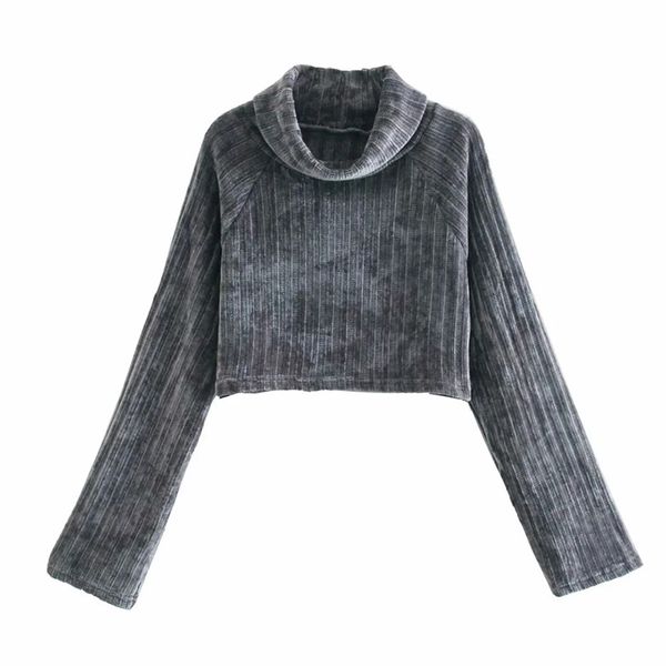 2021 new vintage chic women chenille sweater autumn fashion high neck female pullovers casual knitwear short, White;black
2021 new vintage chic women chenille sweater autumn fashion high neck female pullovers casual knitwear short, White;black