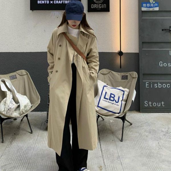 women's trench coats korean coat women streetwear casual solid double-breasted wide-waisted jackets fashion vintage loose office long i, Tan;black
women's trench coats korean coat women streetwear casual solid double-breasted wide-waisted jackets fashion vintage loose office long i, Tan;black
