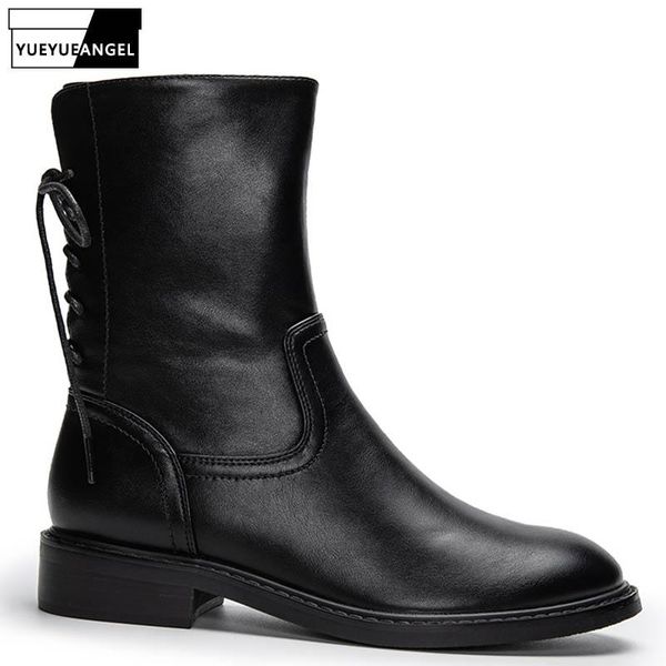boots england style ankle women genuine cowhide round toe lace-up thick heel shoes female winter black motorcycle flat
boots england style ankle women genuine cowhide round toe lace-up thick heel shoes female winter black motorcycle flat