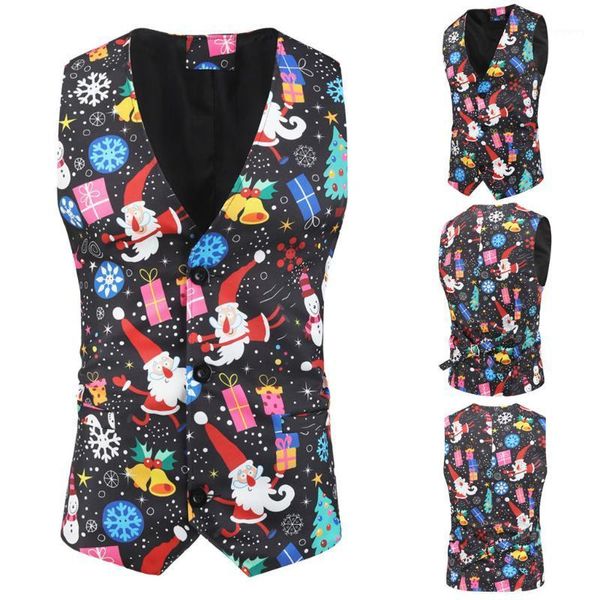 men jacket christmas tree print vest men v neck slim fit christmas waistcoat xmas party wedding tuxedo vests waist coat 12031, Black;brown
men jacket christmas tree print vest men v neck slim fit christmas waistcoat xmas party wedding tuxedo vests waist coat 12031, Black;brown