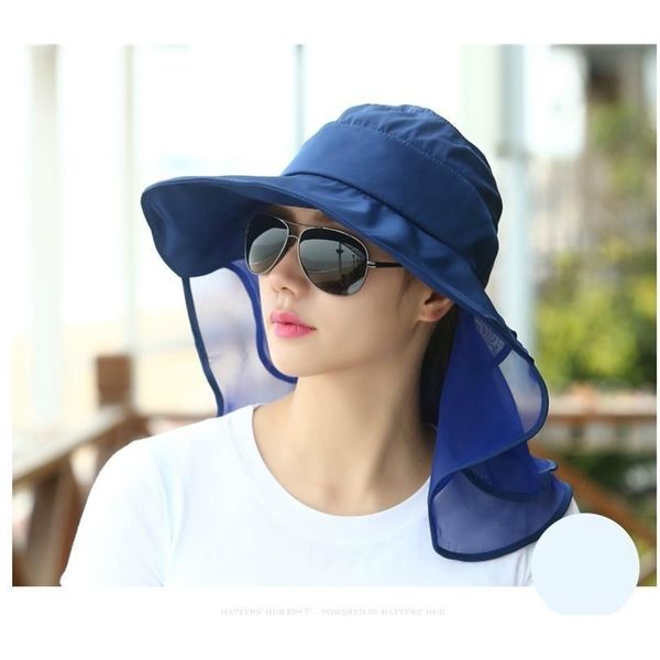 women's outdoor riding sun hats with face neck protection for women sombreros mujer verano wide brim summer visor caps anti-uv y200602, Blue;gray
women's outdoor riding sun hats with face neck protection for women sombreros mujer verano wide brim summer visor caps anti-uv y200602, Blue;gray