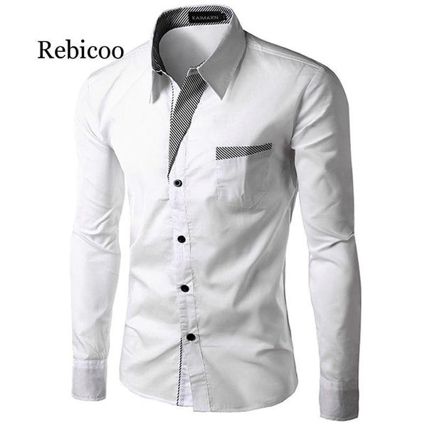2020 new large size fashion casual men's long-sleeved shirt youth korean version of the self-cultivation men's shirt spot, White;black
2020 new large size fashion casual men's long-sleeved shirt youth korean version of the self-cultivation men's shirt spot, White;black