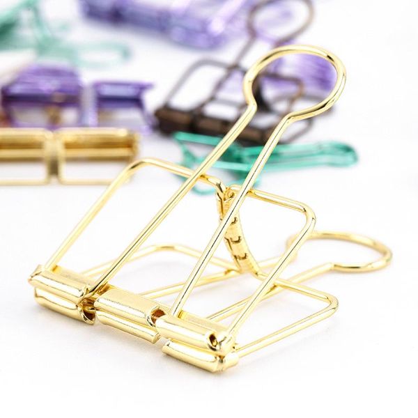 3 sizes ins colors gold sliver rose green purple binder clips large medium small office study binder clips office accessories wmttrt 
3 sizes ins colors gold sliver rose green purple binder clips large medium small office study binder clips office accessories wmttrt