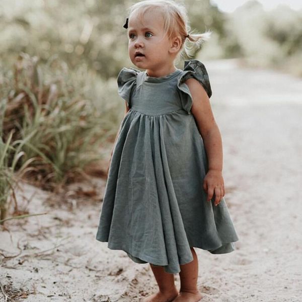 summer baby girls dresses european america toddler kids girl dress ruffles princess linen dress fashion summer clothing y200102, Red;yellow
summer baby girls dresses european america toddler kids girl dress ruffles princess linen dress fashion summer clothing y200102, Red;yellow
