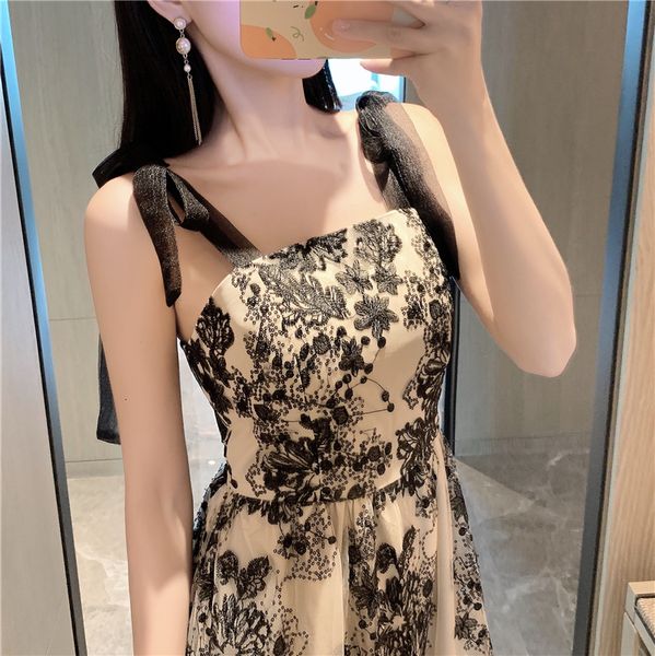 black sequins embroidered spaghetti sash woman new summer beach slash neck dress casual female runway fashion k4yv, Black;gray
black sequins embroidered spaghetti sash woman new summer beach slash neck dress casual female runway fashion k4yv, Black;gray