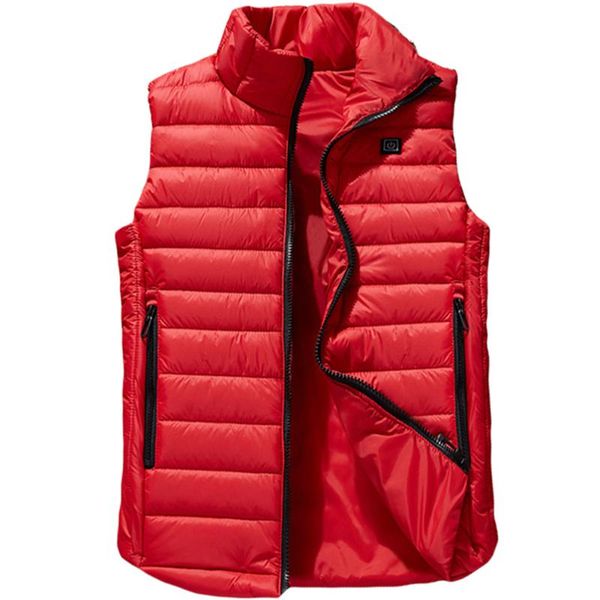 men's vests 2021 men autumn winter smart usb electric heated cotton vest infrared heating jacket women outdoor flexible thermal coat, Black;white 
men's vests 2021 men autumn winter smart usb electric heated cotton vest infrared heating jacket women outdoor flexible thermal coat, Black;white