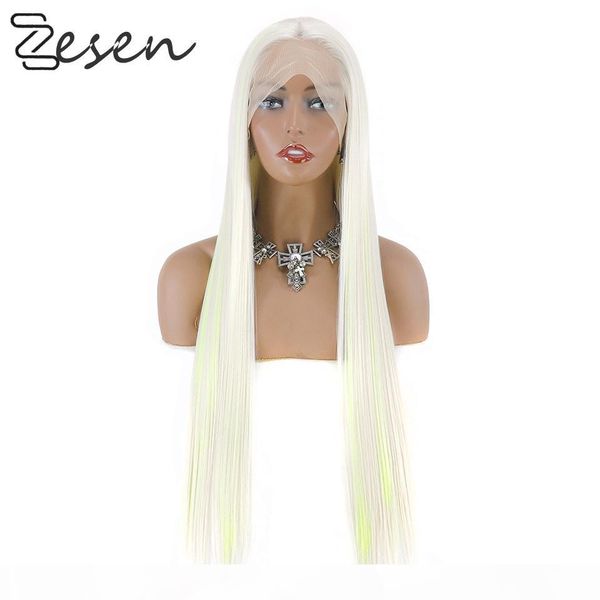 zesen ombre highlight wig long straight synthetic 13*4 lace front wigs heat resistant wigs for women with baby hair, Black
zesen ombre highlight wig long straight synthetic 13*4 lace front wigs heat resistant wigs for women with baby hair, Black