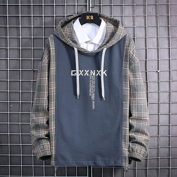 casual style mode with hoodies 2020 springtime solid men of wool thick shirt hoodie hip hop high streetwear clothes hxn0, Black