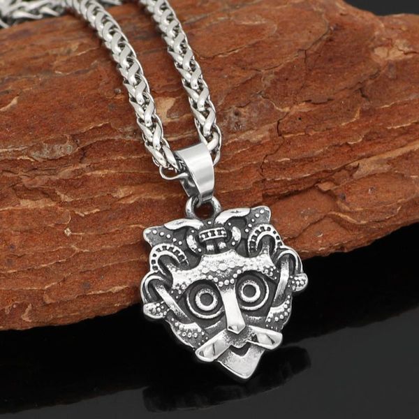 stainless steel nordic viking odin face amulet rune pendant necklace -small size with viking gift bag, Silver
stainless steel nordic viking odin face amulet rune pendant necklace -small size with viking gift bag, Silver