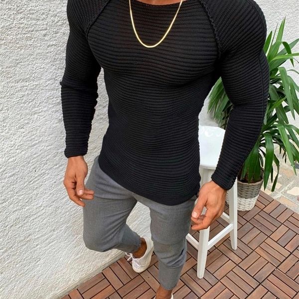 autumn winter men's pull striped sweaters solid color slim knitted sweater men pullover 201124, White;black
autumn winter men's pull striped sweaters solid color slim knitted sweater men pullover 201124, White;black