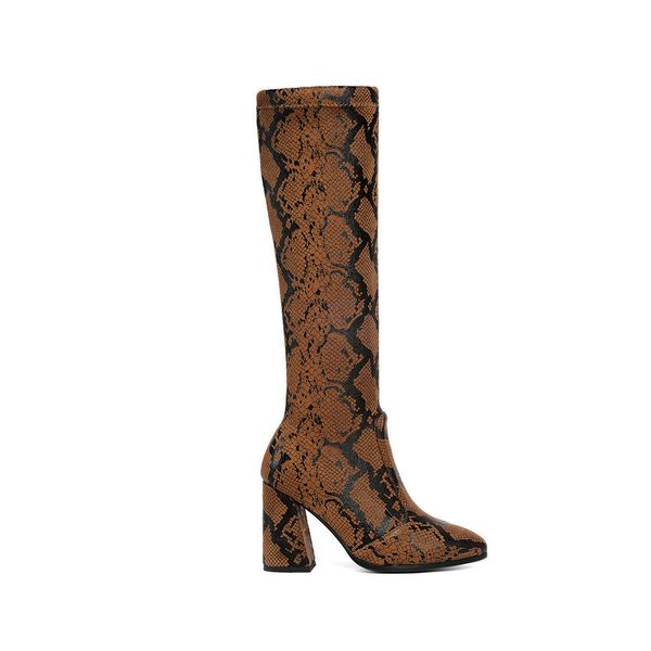 2021 new fashion snakeskin pu leather slip on mid calf boots pointed toe square high heel autumn women shoes size 34-43 686y, Black
2021 new fashion snakeskin pu leather slip on mid calf boots pointed toe square high heel autumn women shoes size 34-43 686y, Black