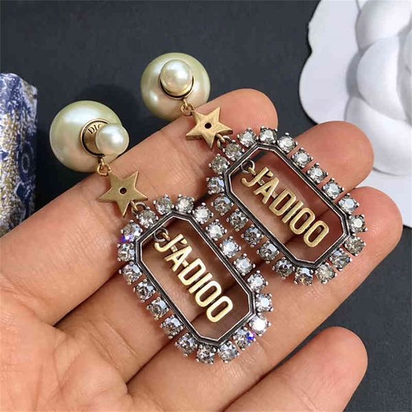 85% off factory clearance earrings square letters front and back pearl long earrings star high texture, Golden
85% off factory clearance earrings square letters front and back pearl long earrings star high texture, Golden