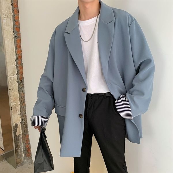 autumn and winter new korean fashion casual suit jacket solid color loose youth popular shirt blue beige / black m-2xl 201104, White;black
autumn and winter new korean fashion casual suit jacket solid color loose youth popular shirt blue beige / black m-2xl 201104, White;black
