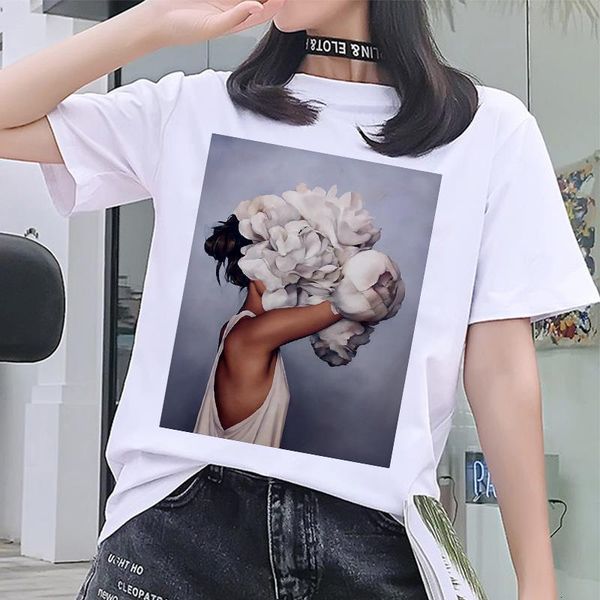 новые женщины harajuku белая футболка старинные цветы перья футболка мода круглые шеи с коротким рукавом повседневная футболка, White
новые женщины harajuku белая футболка старинные цветы перья футболка мода круглые шеи с коротким рукавом повседневная футболка, White