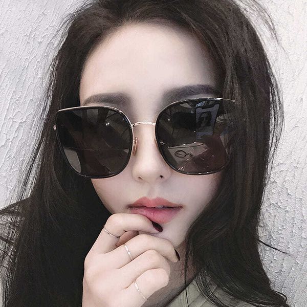 2020 new korean female mesh red same polarized retro sunglasses male big frame round face uv protection, Black
2020 new korean female mesh red same polarized retro sunglasses male big frame round face uv protection, Black