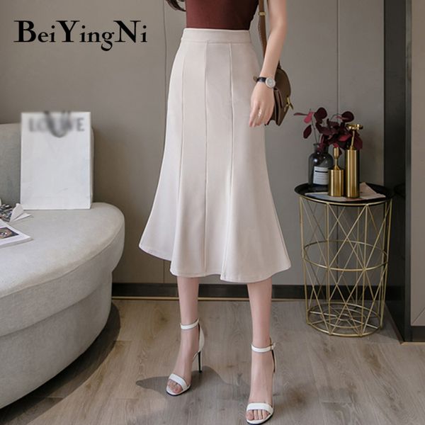 beiyingni woman's skirt 2020 casual package hip high waist office work wear mermaid skirts womens black saia midi mujer faldas q1209
beiyingni woman's skirt 2020 casual package hip high waist office work wear mermaid skirts womens black saia midi mujer faldas q1209