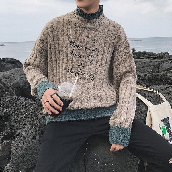 2019 autumn and winter new contrast color loose letter embroidery long-sleeved sweater fashion casual pullover -2xl1, White;black
2019 autumn and winter new contrast color loose letter embroidery long-sleeved sweater fashion casual pullover -2xl1, White;black