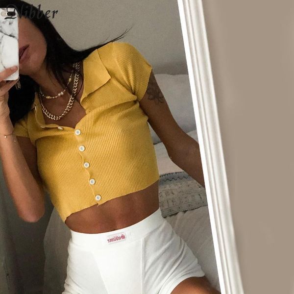 harajuku yellow knitting short sleeve bodycon crop women high street leisure wild t-shirts femme simple tee shirts, White
harajuku yellow knitting short sleeve bodycon crop women high street leisure wild t-shirts femme simple tee shirts, White