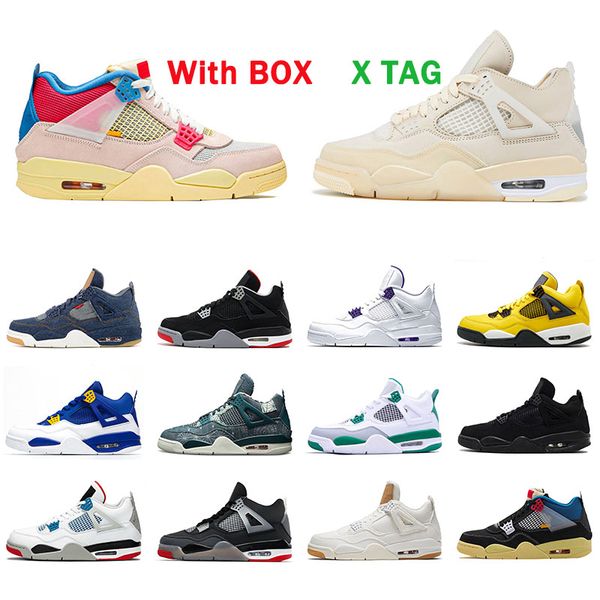with box original jumpman 4 mens womens basketball shoe 4s sail union cactus jack shoes black cat what the neon sneakers trainers
with box original jumpman 4 mens womens basketball shoe 4s sail union cactus jack shoes black cat what the neon sneakers trainers