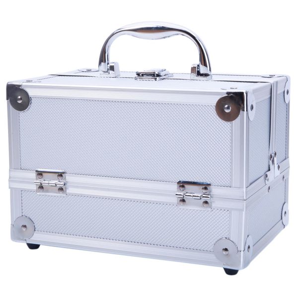 us stock aluminum make up cosmetics case makeup box lockable handle cosmetic train jewelry organizer tray with mirror
us stock aluminum make up cosmetics case makeup box lockable handle cosmetic train jewelry organizer tray with mirror