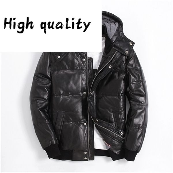 jacket leather genuine men short sheepskin men's winter jackets puffer duck down coat xgy22055 kj1144 q1217, Black
jacket leather genuine men short sheepskin men's winter jackets puffer duck down coat xgy22055 kj1144 q1217, Black