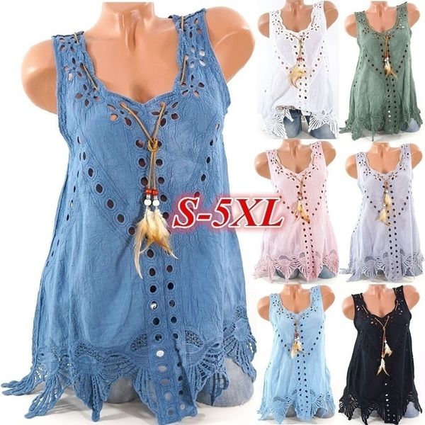 zogaa summer women's casual loose sleeveless blouses hollow out irregular hem women crop 4xl 5xl big size y200622, White
zogaa summer women's casual loose sleeveless blouses hollow out irregular hem women crop 4xl 5xl big size y200622, White