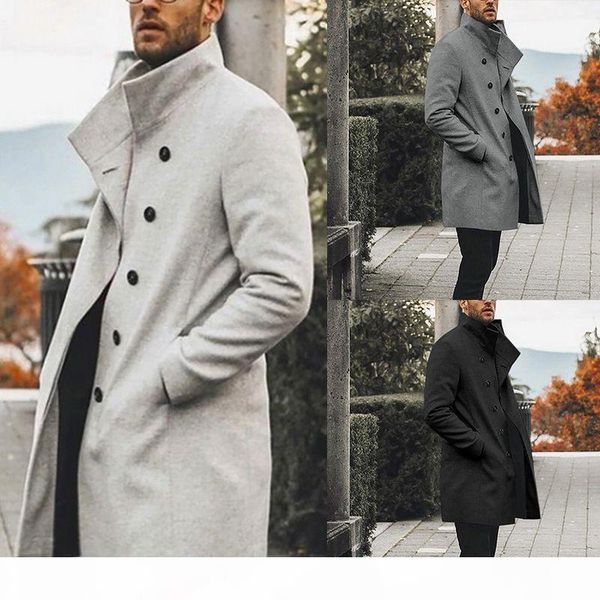 overcoat trench 2020 mens wild standing collar single-breasted coat jacket slim solid color long trench jacket casual overcoat, Tan;black
overcoat trench 2020 mens wild standing collar single-breasted coat jacket slim solid color long trench jacket casual overcoat, Tan;black