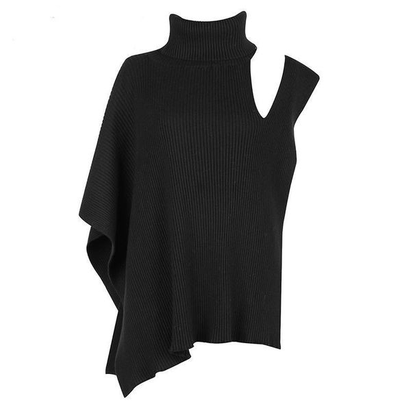 tvvovvin women sweater hollow out asymmetry turtleneck sweaters pullovers women irregular black knit new z7of, White;black
tvvovvin women sweater hollow out asymmetry turtleneck sweaters pullovers women irregular black knit new z7of, White;black
