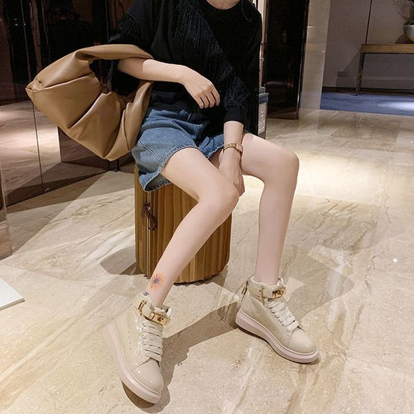 designer womens shoes autumn new lace-up high-shoes ins tide mirror patent leather sponge cake thick-soled sports leisure s, Black
designer womens shoes autumn new lace-up high-shoes ins tide mirror patent leather sponge cake thick-soled sports leisure s, Black