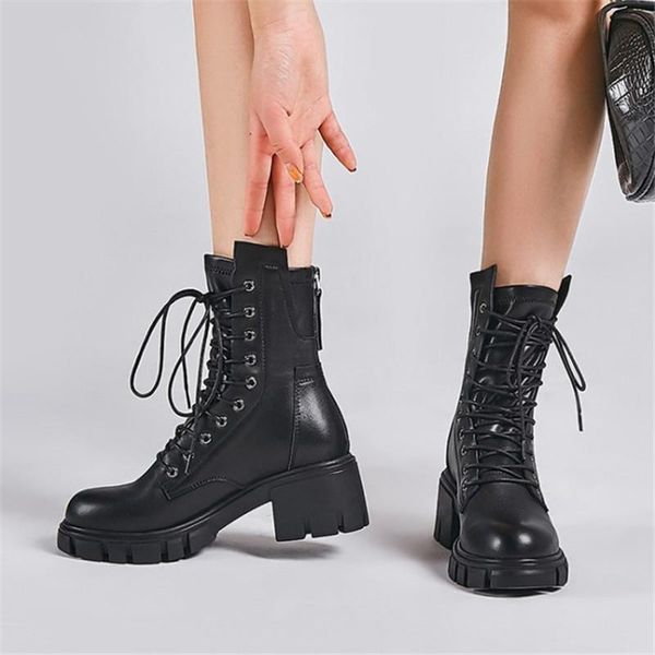 boots pxelena brand women gothic punk rock real leather block chunky heels combat motorcycle biker lady shoes, Black
boots pxelena brand women gothic punk rock real leather block chunky heels combat motorcycle biker lady shoes, Black