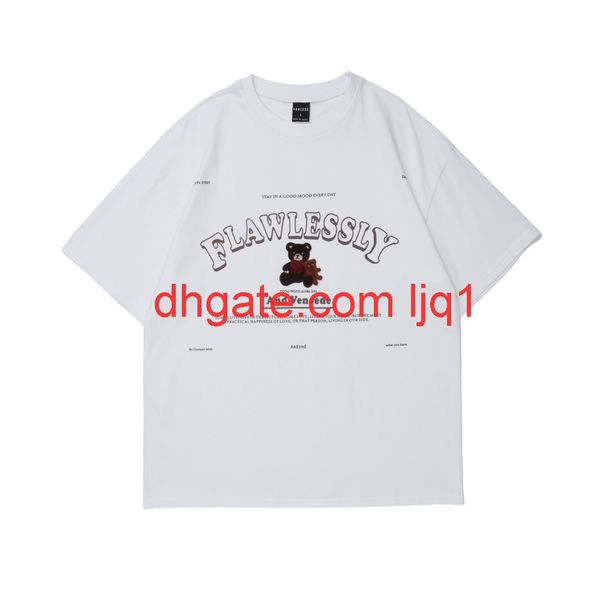 cartoon bear embroidered short sleeve t-shirt men's fashion brand round neck half sleeve street trend loose quarter sleeve, White;black
cartoon bear embroidered short sleeve t-shirt men's fashion brand round neck half sleeve street trend loose quarter sleeve, White;black