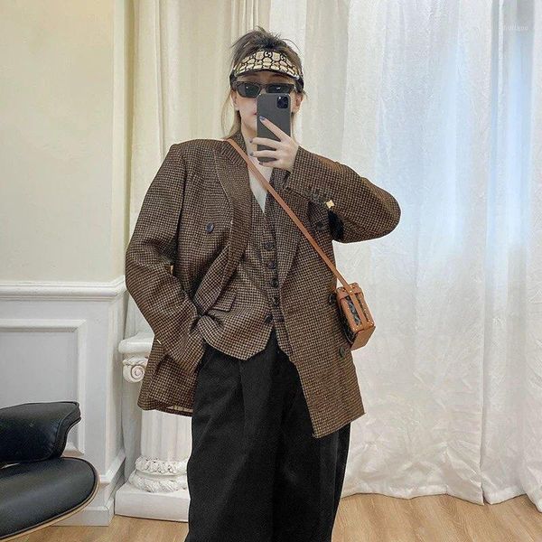 2020 autumn fashion women double breasted blazer jacket +vest + casual pants feale suits ddxgz2 9.111, White
2020 autumn fashion women double breasted blazer jacket +vest + casual pants feale suits ddxgz2 9.111, White